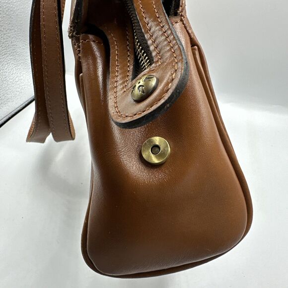 Patricia Nash Macellara Oval Satchel Shoulder Bag Tan Heritage - Picture 7 of 16